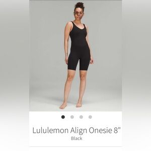 Euc lululemon Align Onesie 8” - size 4 black